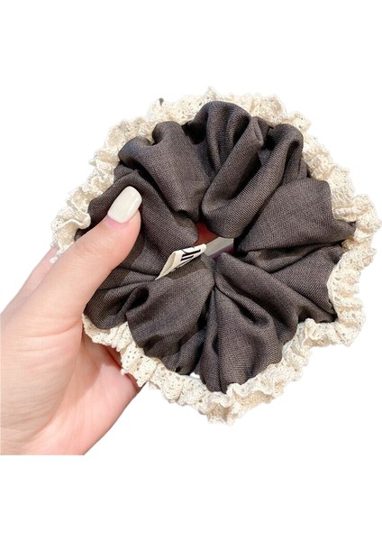 Yeni Kore Dantel Trim Saç Kravat High-End Kalın Halkası At Kuyruğu Saç Kravat Saç Kravat ve Kadın Saç Ipi Saç Süsü (Yurt Dışından)