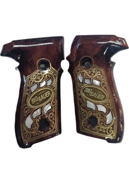Sig Sauer P228 ve P229 Uyumlu Ahşap Kabze