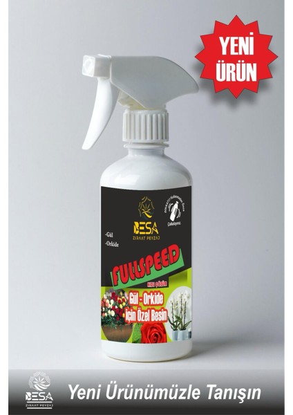 Gül-Orkide Için Özel Besin 500 ml Hazır Sprey Çiçek Şımartan-Çoşturan