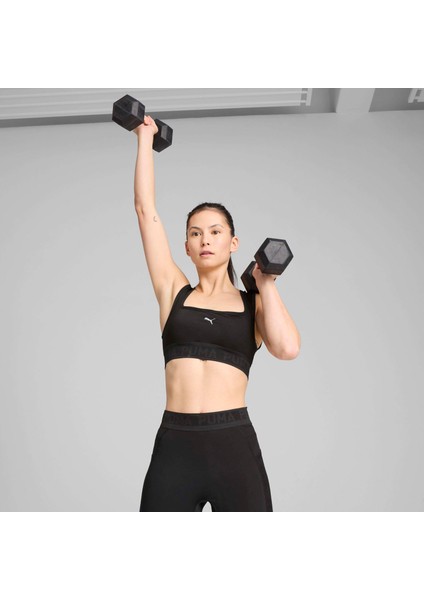 Kadın Siyah Puma Move Lace Bra Siyah Kadın Spor Sütyeni