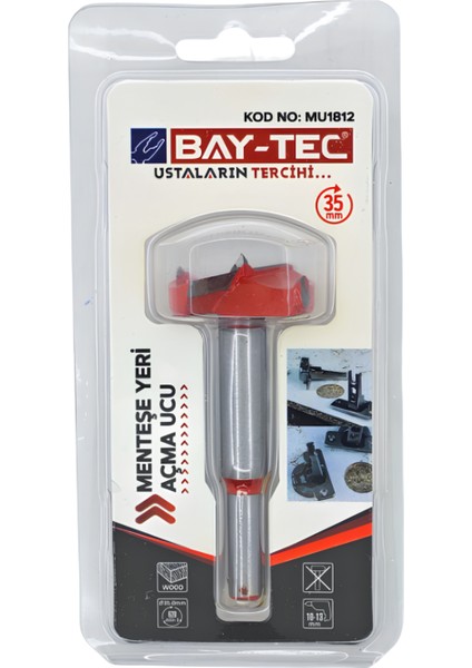 Menteşe Yeri Açma Ucu 35mm Mu-1812