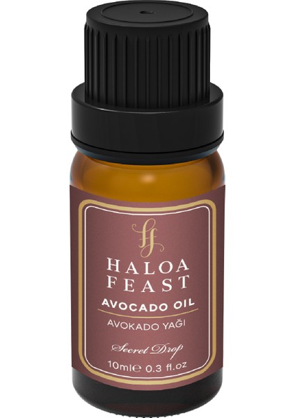 Haloa Feast Avokado Yağı - Avocado Oil 10 ml 0,3fl.oz Akışlı Kapak