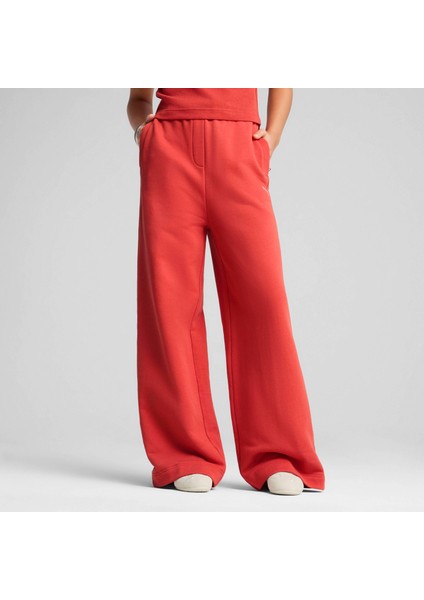 Kadın Kırmızı Puma Premıum Ess Sweatpants Kırmızı Kadın Eşofman Altı