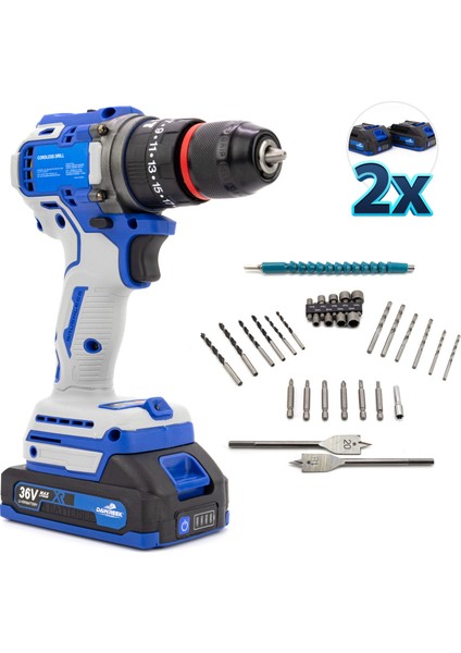 36 V 10 mm Blue Çelik Mandren