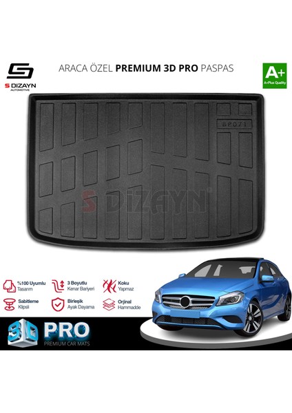 Mercedes A Serisi A180 Hb 3D Pro Bagaj Havuzu 2013-2018 A+ Kalite