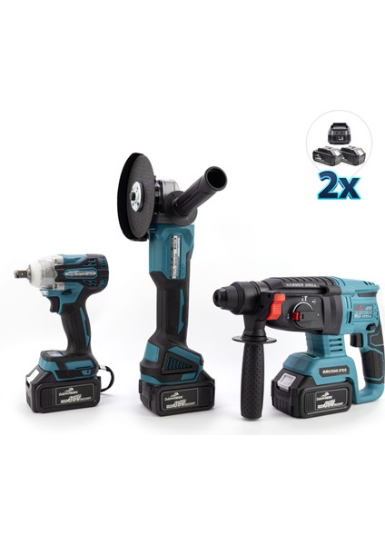Üçlü Set 2B1Ş (Ş.Spral+S.Sıkma+Ş.Hilti)