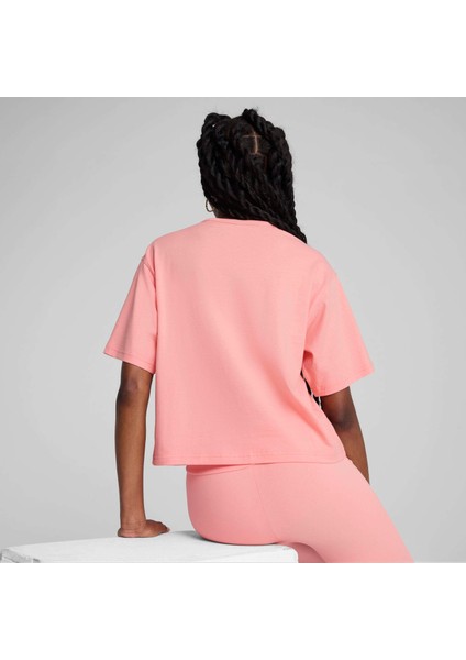 Kadın Pembe Puma Class Relaxed Crop Tee Pembe Kadın Crop