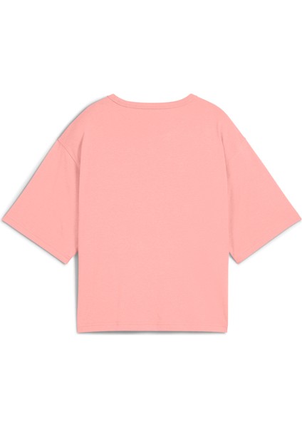Kadın Pembe Puma Class Relaxed Crop Tee Pembe Kadın Crop