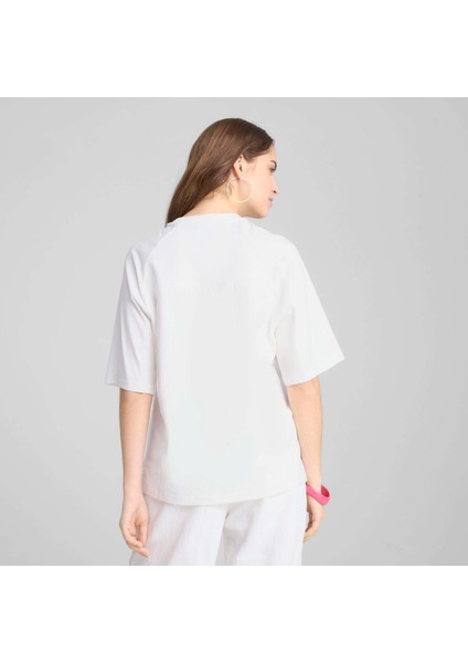Kadın Beyaz Puma Dare To Oversized Tee Beyaz Kadın T-Shirt fiyatları