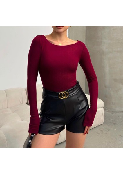 Premıum Kalite Oysh Kumaş Kayık Yaka Body fiyatları