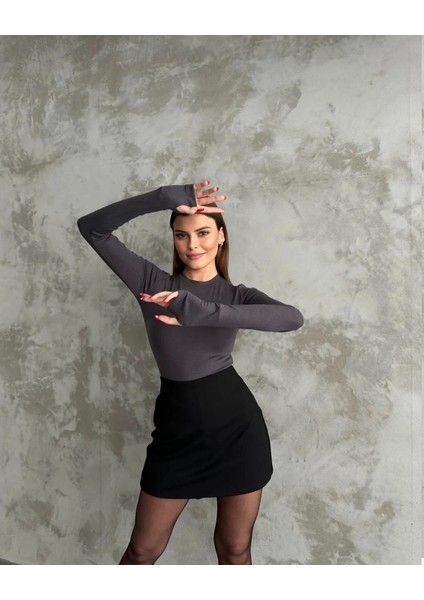 Premıum Kalite Oysh Kumaş Kayık Yaka Body