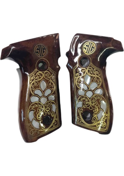 Sig Sauer P 228 ve Sig Sauer P 229 Uyumlu Işlemeli Kabze