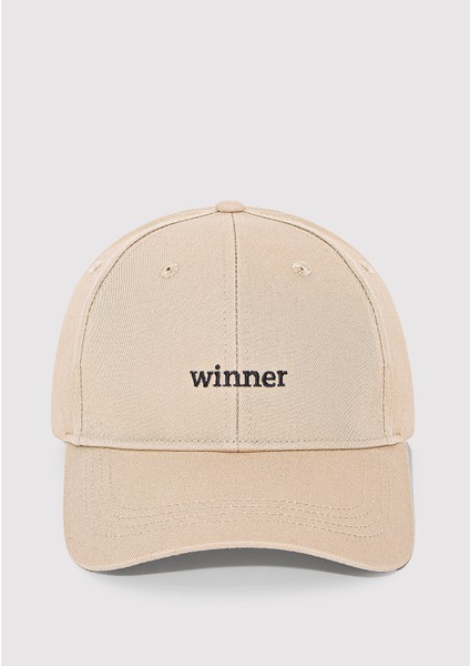 Winner İşlemeli Bej Şapka 0911806-70202 modelleri