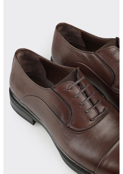 Kahve Deri Erkek Klasik Ayakkabı indirimleri