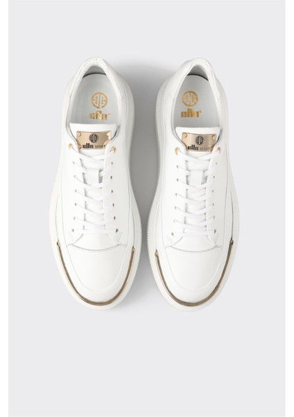 Beyaz Deri Erkek Spor Ayakkabı fırsatları