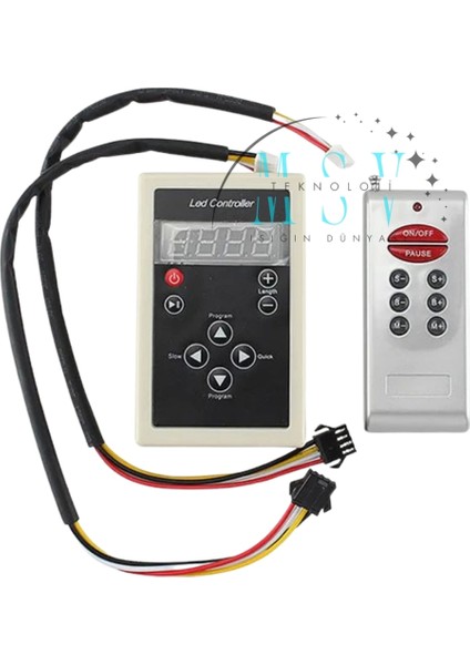 12V-24V Pixel LED Pixel Neon IC2811 Kontrol Cihazı Rf Kumandalı Çift Çıkışlı