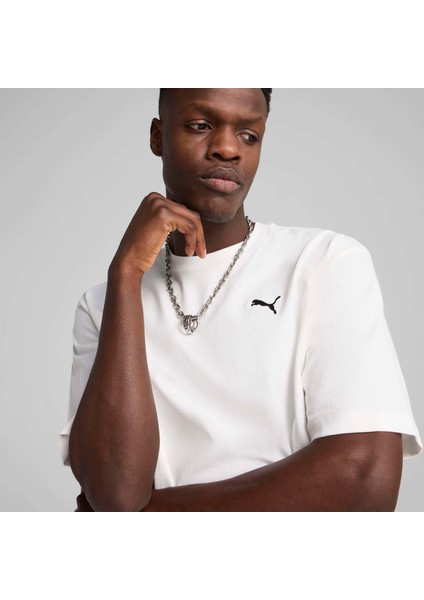 Erkek Beyaz Puma Wardrobe Ess Boxy Tee Beyaz Erkek T-Shirt fiyatları