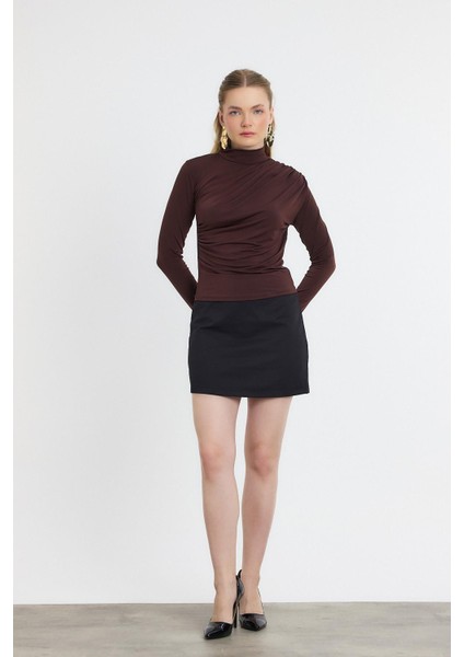 20059 Büzgü Detay Sandy Bluz Acı Kahve fiyatları