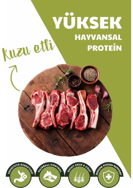 Kuzu Etli Yetişkin Köpek Maması 6kg (2X3kg)
