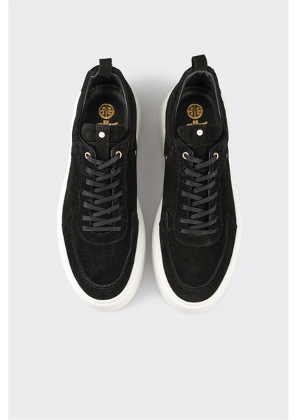 Siyah Deri Erkek Spor Ayakkabı fırsatları