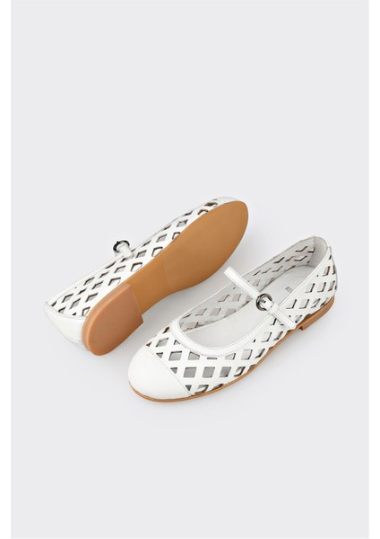 Beyaz Deri Kadın Günlük Ayakkabı modelleri