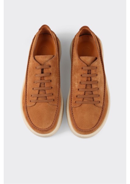 Taba Deri Erkek Günlük Ayakkabı fırsatları