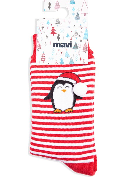 Yılbaşı Temalı Kırmızı Çorap 1912183-32421 fırsatları