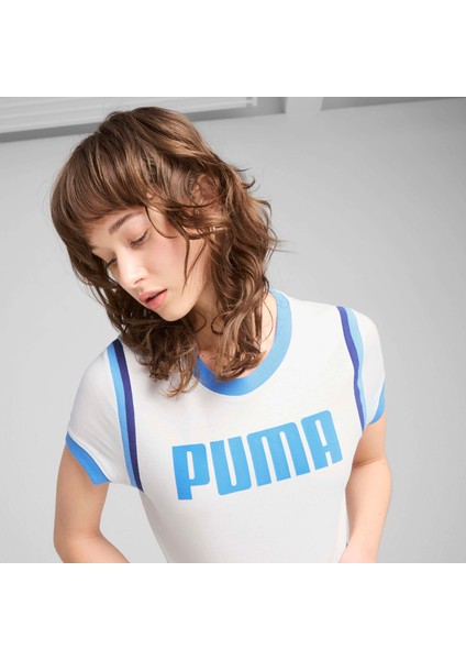 Kadın Beyaz Puma Future.puma.archıve Baby Tee Beyaz Kadın Crop fiyatları