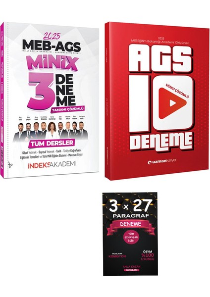 2025 Meb / Ags 10 / 3 Deneme 2 Li Set Akademi