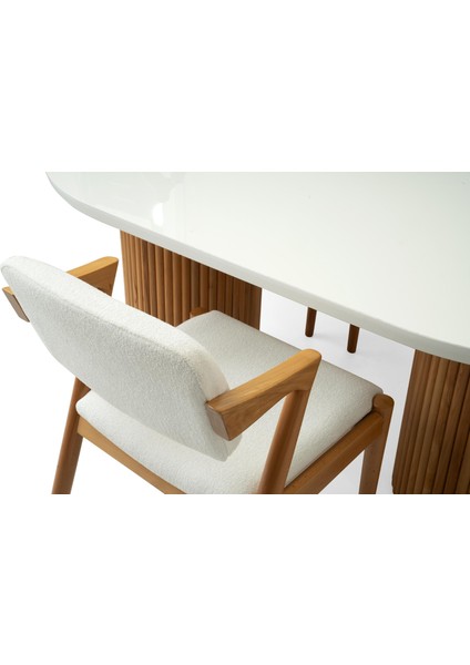 Lora Hg Masa, Kar Beyaz, Natural Ayak, 160 x 90 modelleri