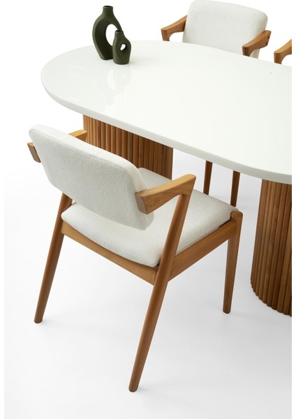 Lora Hg Masa, Kar Beyaz, Natural Ayak, 160 x 90 fırsatları