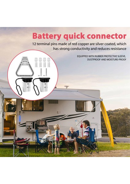 Takım 6-10 Ölçer Pil Hızlı Bağlantı 50A 12-36 V Pil Hızlı Bağlantı Kablosu Demeti Fişi Kiti Pil Hızlı Fiş A (Yurt Dışından) fırsatları