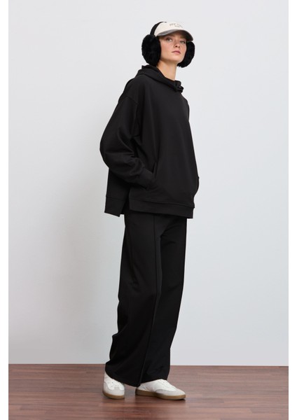 Dökümlü Fit Kapüşonlu Sweatshirt modelleri
