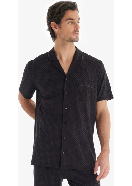 Erkek Pijama Takımı 40700 - Siyah