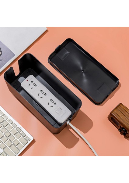 Kablo Yönetim Kutusu Kablo Düzenleyici Kutusu Güç Şeridi Aşırı Gerilim Koruması Kapağı Ev Ofis Için Tv Kablo Kutusu (Yurt Dışından) fırsatları