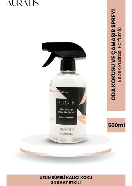 Bebek Pudrası Parfümlü Oda Kokusu ve Çamaşır Spreyi Baby Powder Room Spray 500 ml