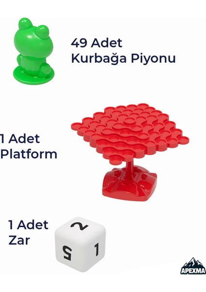 Kurbağa Denge Oyunu - Ebeveyn Çocuk Etkileşimi Eğitici Oyuncak Aile Kutu Oyunu Çok Renkli fiyatları
