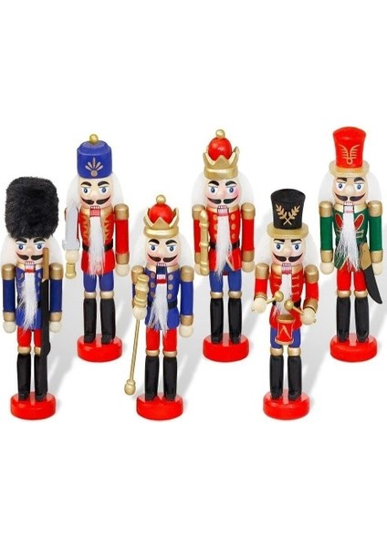 Kurşun Asker Ahşap Dekoratif Eşya (6lı Set 13 cm )