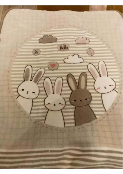 Bebek Battaniyesi Hello Rabbit Bej 1781