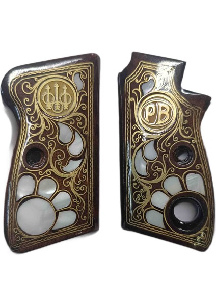 Beretta Mod 70 Tek Düğmeli Beretta Işlemeli Kabze