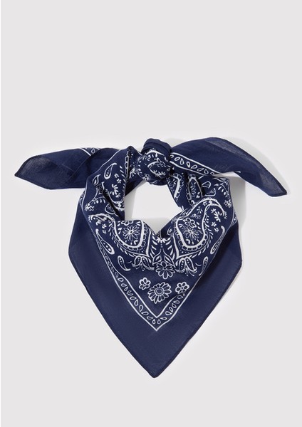 Baskılı Lacivert Bandana 1911810-70491