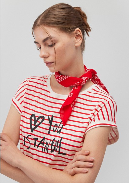 Baskılı Kırmızı Bandana 1911810-82580