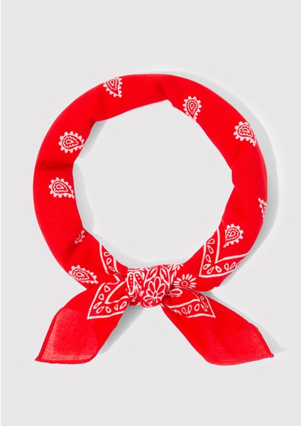 Baskılı Kırmızı Bandana 1911810-82580 fırsatları
