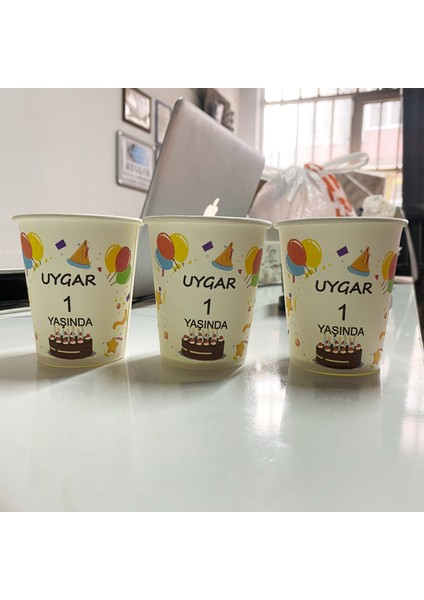 Doğum Günü Temalı Özel Baskılı 7 Oz Karton Bardak - 250 Adet fırsatları