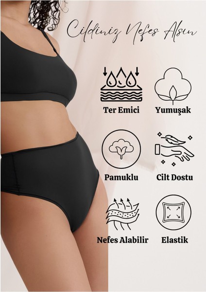 Yüksek Bel Büyük Beden Pamuklu Bato Kadın Külot 5'li Paket (Battal Boy) fiyatları