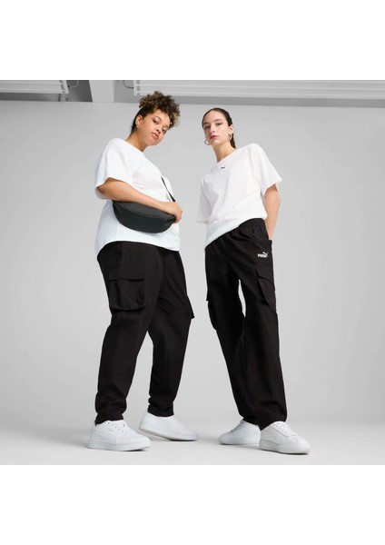 Kadın Siyah Puma Ess No. 1 Logo Cargo Pants Siyah Kadın Eşofman Altı