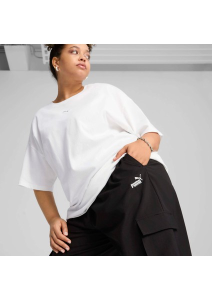 Kadın Siyah Puma Ess No. 1 Logo Cargo Pants Siyah Kadın Eşofman Altı