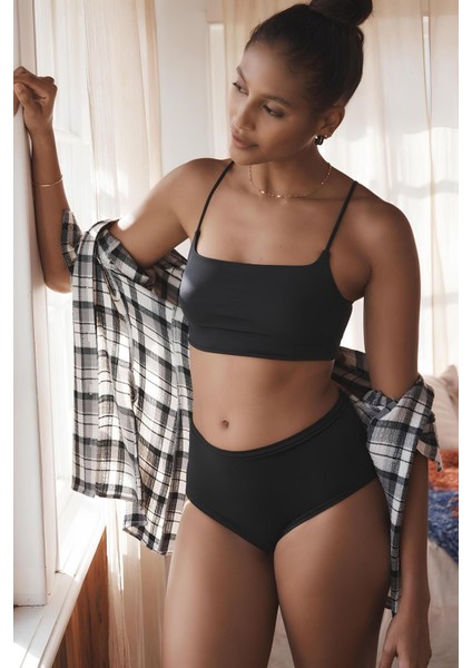 Yüksek Bel Slip Külot - Yüksek Bel Pamuk Tanga 5'li Paket (Yumuşak, Esnek, Likralı) indirimleri