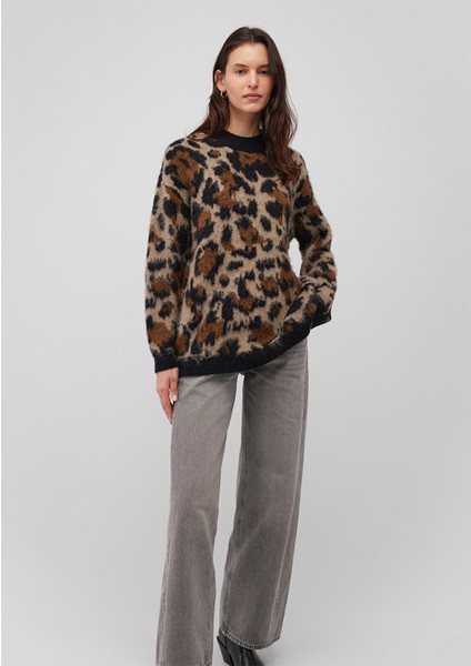 Leopar Baskılı Kazak 1710611-88691