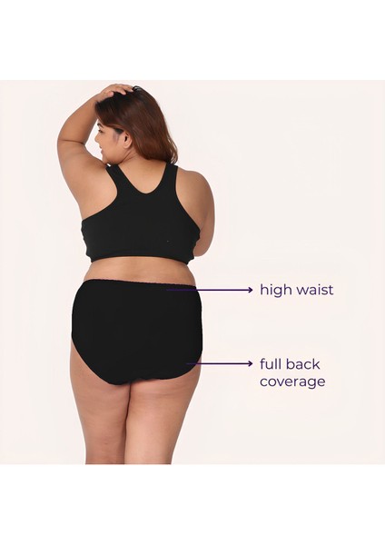 Yüksek Bel Pamuklu Büyük Beden Bato Kadın Külot 7'li Paket (Battal Boy) indirimleri